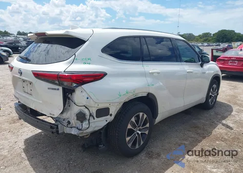 2020 Toyota Highlander Hybrid Xle from USA, damaged, VIN 5TDGARAH1LS502523